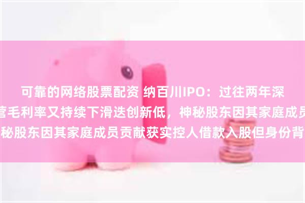 可靠的网络股票配资 纳百川IPO：过往两年深陷增收不增利困境，主营毛利率又持续下滑迭创新低，神秘股东因其家庭成员贡献获实控人借款入股但身份背景成谜